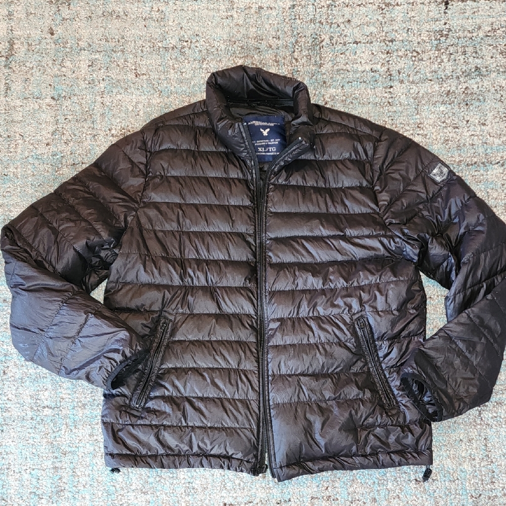 American Eagle Outfitters Black Puffer Jacket